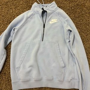 Blue Nike quarter zip
